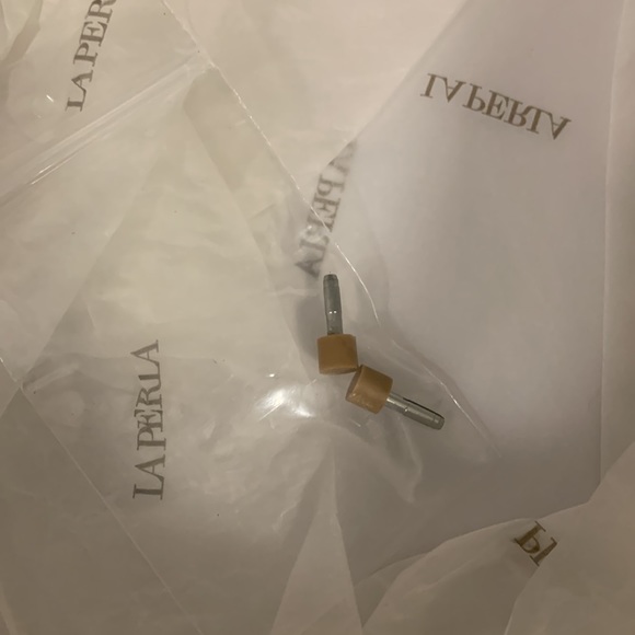 La Perla Gold and Silver Metallic Heels - Picture 6 of 7